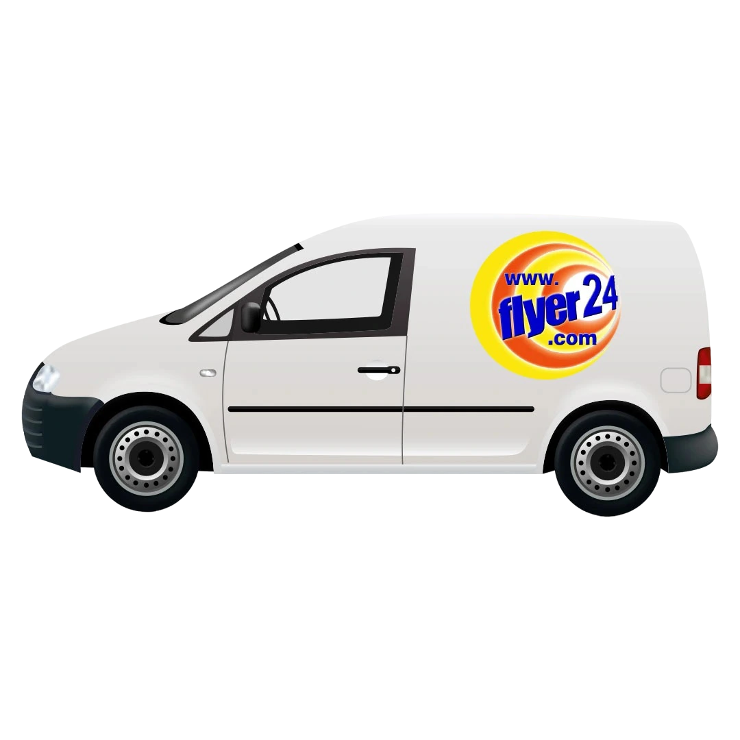 Flyer24-Mockup eines Fahrzeugs