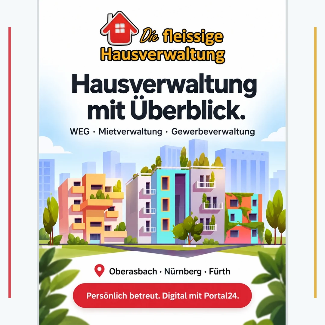 Die fleißige Hausverwaltung / Social-Entwurf