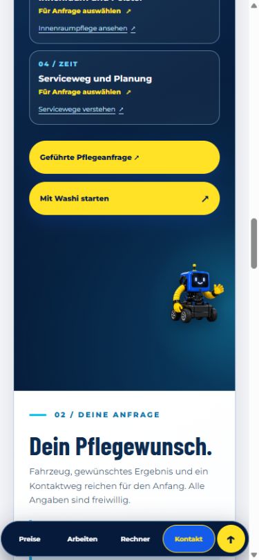 Überarbeiteter mobiler Kontaktbereich