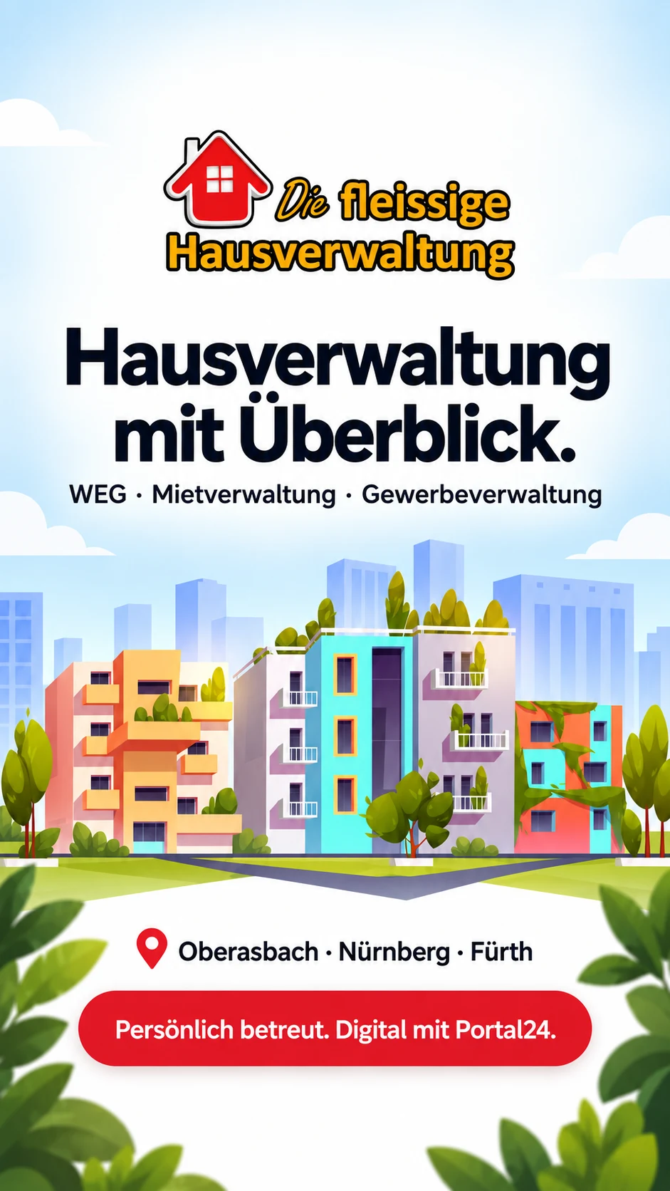 Die fleißige Hausverwaltung / Story / Hochformat